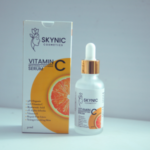 Skynic Vitamin C Brightening & Anti-Aging Serum | 98% Organic Glow Booster with Hyaluronic Acid & Alpha Arbutin
